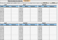 Modele Emploi du Temps Modele Emploi du Temps