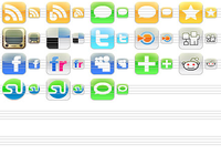 Télécharger iPhone Style Social Icons Télécharger iPhone Style Social Icons